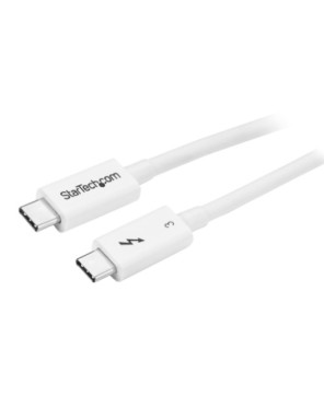 Buy StarTech 0.5m Thunderbolt 3 Cable 40Gbps TBLT34MM50CW in White