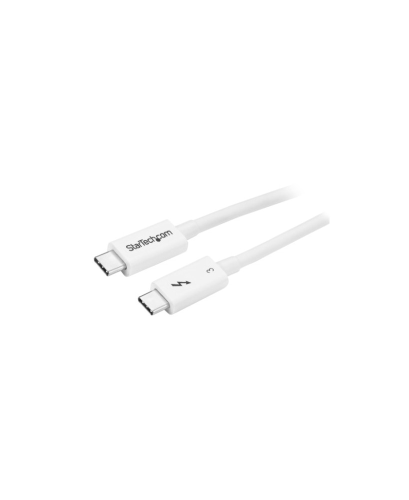 Buy StarTech 0.5m Thunderbolt 3 Cable 40Gbps TBLT34MM50CW in White