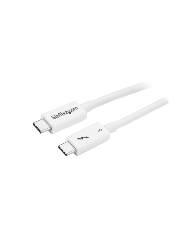 Buy StarTech 0.5m Thunderbolt 3 Cable 40Gbps TBLT34MM50CW in White