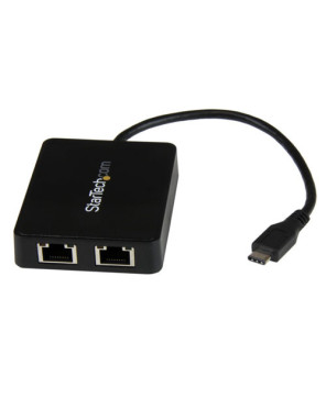 Buy StarTech USB-C to Dual Gigabit Ethernet Adapter with USB-A Port US1GC301AU2R for Computer/Notebook