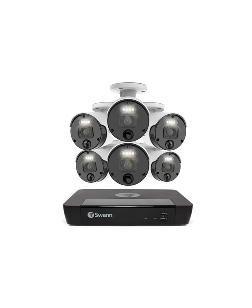 Swann Master-Series 6 Camera with 8 Channel 2TB HDD NVR Security System SWNVK-876806-AU