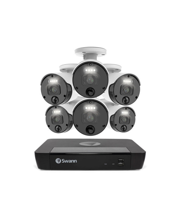 Swann Master-Series 6 Camera with 8 Channel 2TB HDD NVR Security System SWNVK-876806-AU