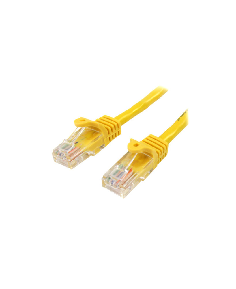 Buy StarTech 0.5m Cat5e Ethernet Patch Cable with Snagless RJ45 Connectors 45PAT50CMYL in Yellow