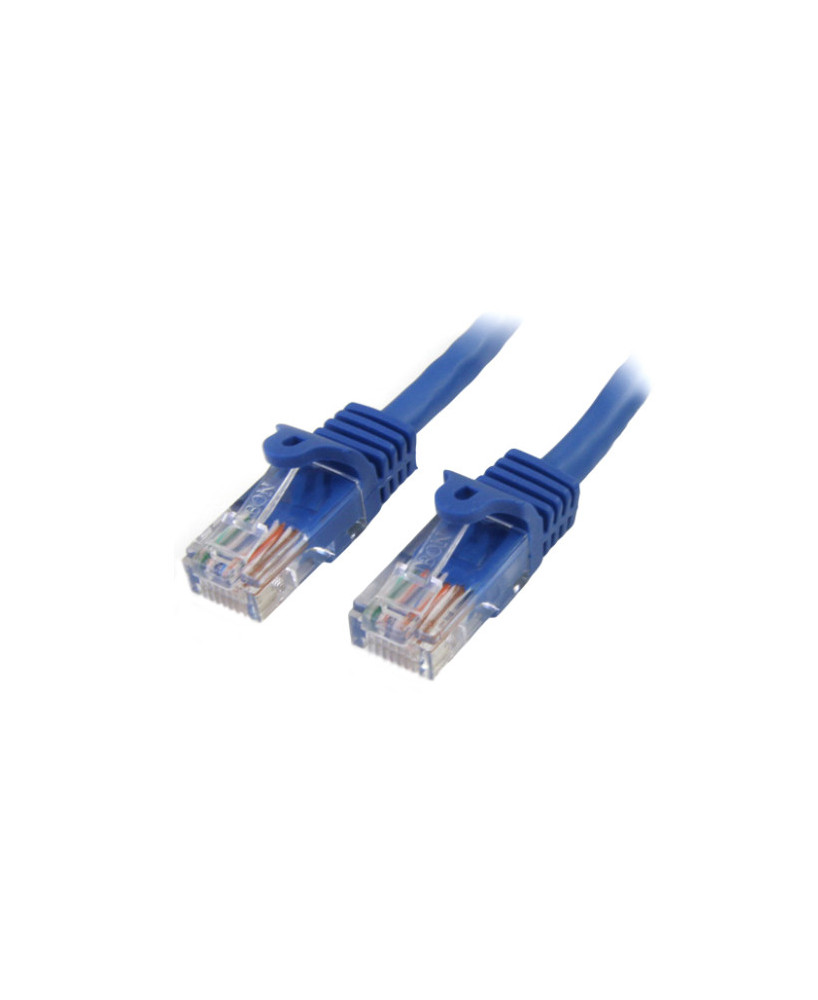 Buy StarTech 0.5m Cat5e Ethernet Patch Cable with Snagless RJ45 Connectors 45PAT50CMBL in Blue