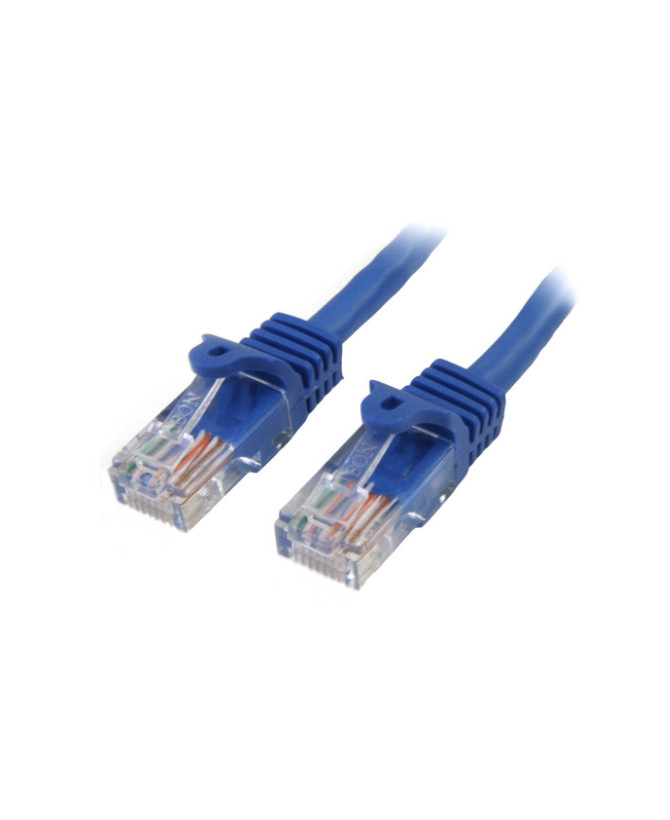 Buy StarTech 0.5m Cat5e Ethernet Patch Cable with Snagless RJ45 Connectors 45PAT50CMBL in Blue