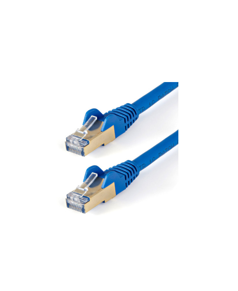 Buy StarTech 1.5m Cat6a Ethernet Cable 10 Gigabit Shielded Snagless 6ASPAT150CMBL in Blue