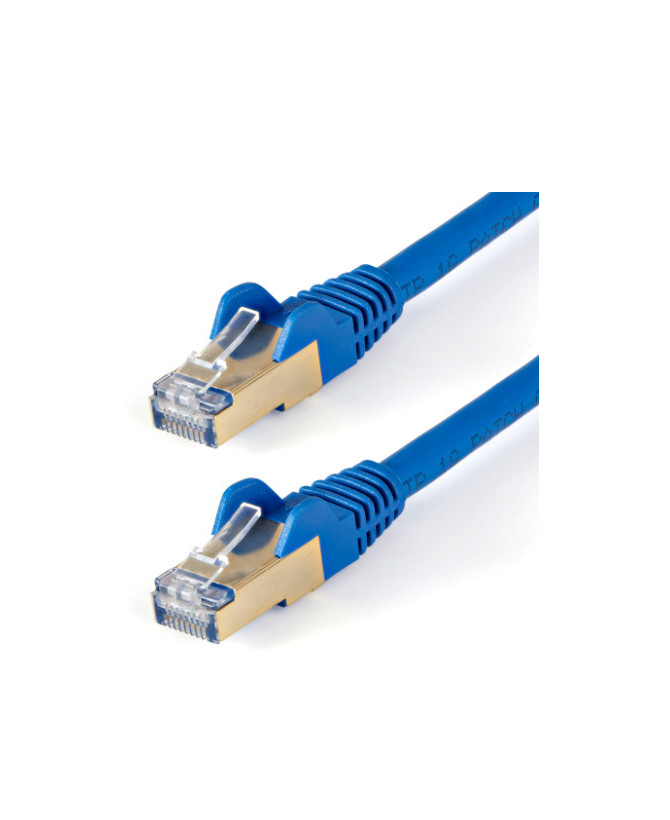 Buy StarTech 1.5m Cat6a Ethernet Cable 10 Gigabit Shielded Snagless 6ASPAT150CMBL in Blue