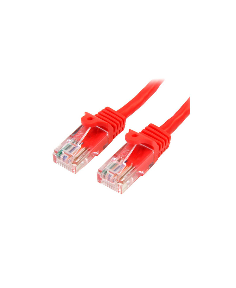 Buy StarTech 5m Cat5e Ethernet Patch Cable with Snagless RJ45 Connectors in Red 45PAT5MRD for Network Device