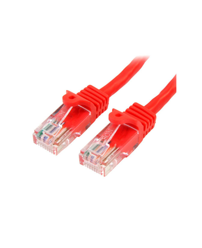 Buy StarTech 5m Cat5e Ethernet Patch Cable with Snagless RJ45 Connectors in Red 45PAT5MRD for Network Device