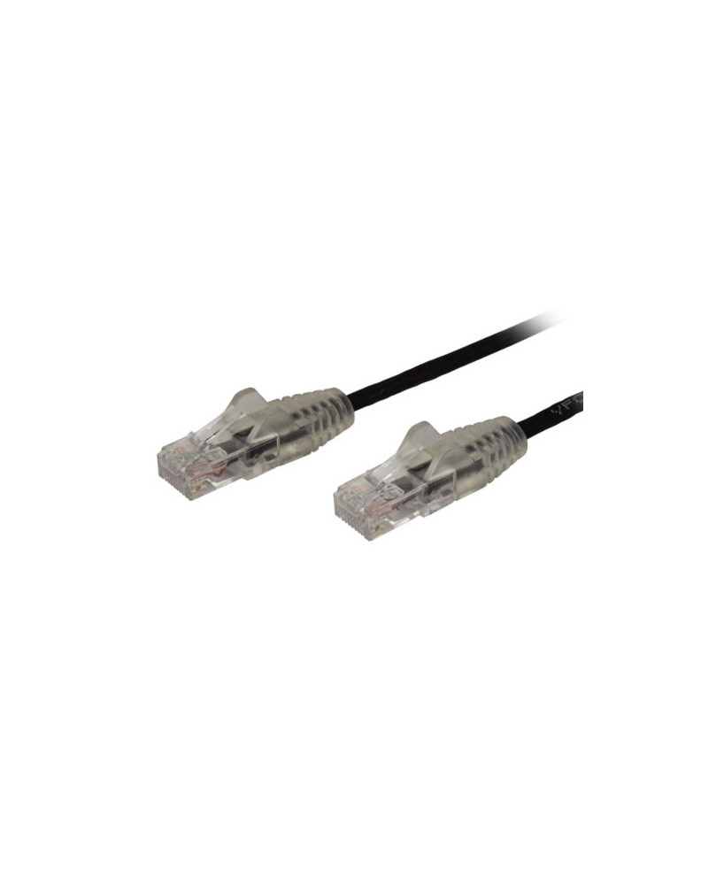 Buy StarTech 2.5 m CAT6 Cable Slim Snagless RJ45 Connectors in Black N6PAT250CMBKS for Network Device