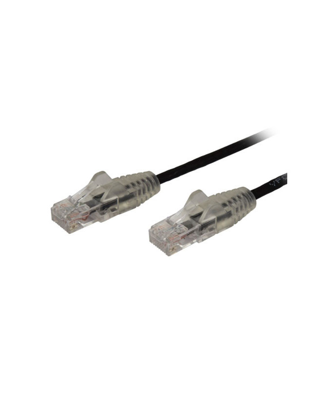 Buy StarTech 2.5 m CAT6 Cable Slim Snagless RJ45 Connectors in Black N6PAT250CMBKS for Network Device