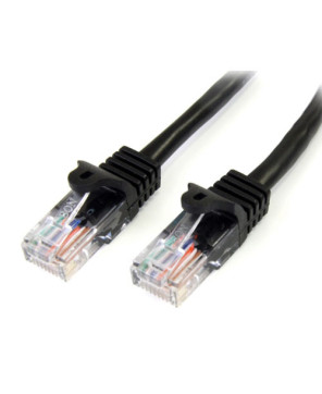 Buy StarTech 1m Cat5e Patch Cable with Snagless RJ45 Connectors in Black 45PAT1MBK for Network Device