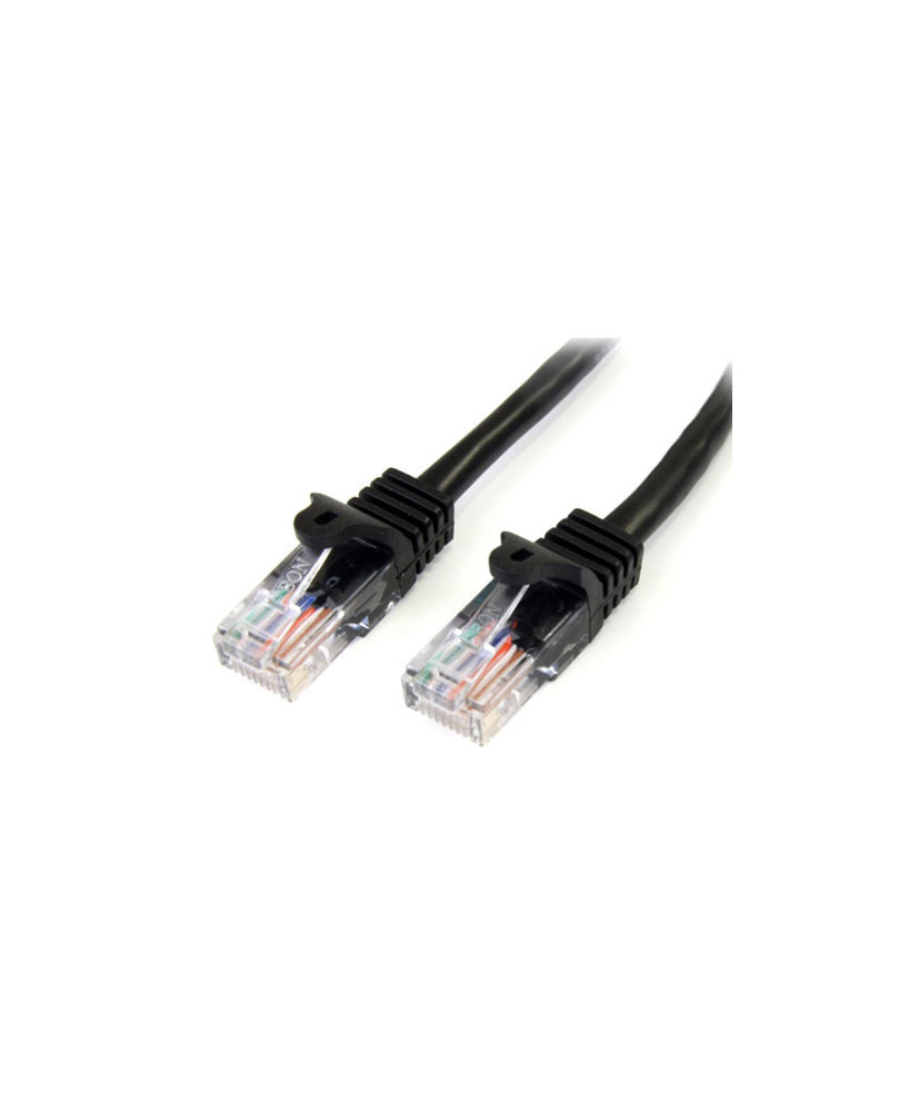 Buy StarTech 1m Cat5e Patch Cable with Snagless RJ45 Connectors in Black 45PAT1MBK for Network Device