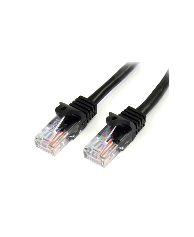 Buy StarTech 1m Cat5e Patch Cable with Snagless RJ45 Connectors in Black 45PAT1MBK for Network Device