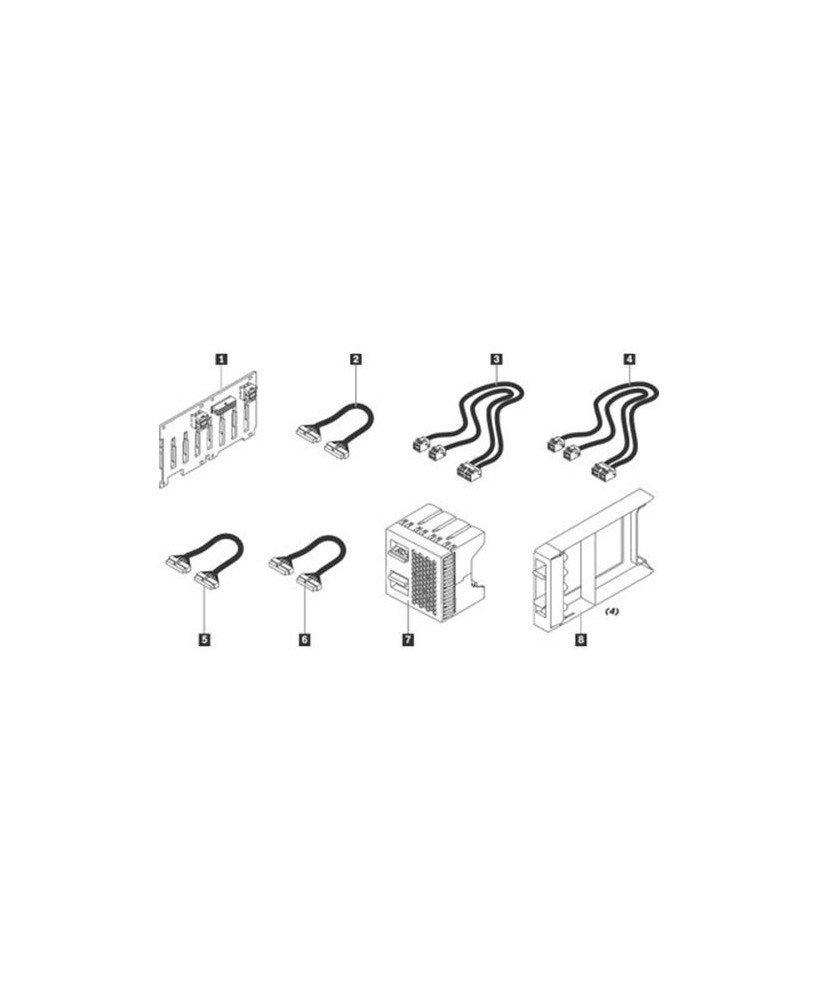 Buy Lenovo ThinkSystem SR550/SR650 2.5" SATA/SAS 8-Bay Backplane Upgrade Kit 7XH7A06254