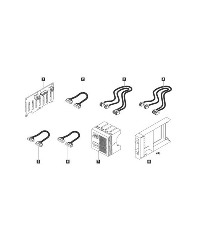 Buy Lenovo ThinkSystem SR550/SR650 2.5" SATA/SAS 8-Bay Backplane Upgrade Kit 7XH7A06254