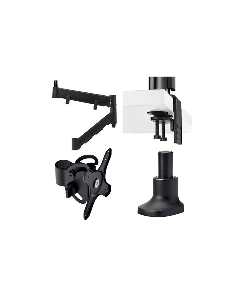 Buy Bundle Atdec AWMS-HXB-H-B Heavy Duty F-Clamp Desk Fixing with Heavy Duty VESA Mounting Head + Monitor Arm Base and 597mm Heady Duty Dynamic Arm 5048190  