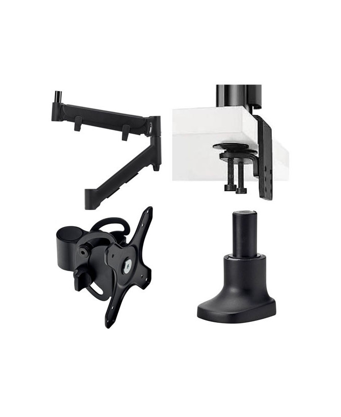 Buy Bundle Atdec AWMS-HXB-H-B Heavy Duty F-Clamp Desk Fixing with Heavy Duty VESA Mounting Head + Monitor Arm Base and 597mm Heady Duty Dynamic Arm 5048190  