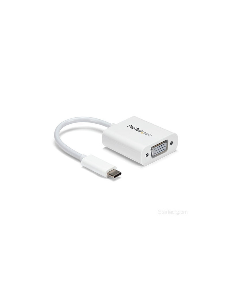 Buy StarTech USB-C to VGA Adapter CDP2VGAW - White