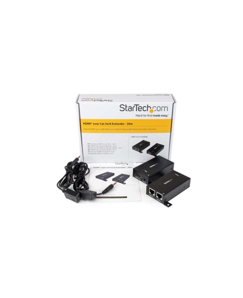 Buy StarTech 100 ft. HDMI Over Dual Cat5/Cat6 Extender ST121SHD30