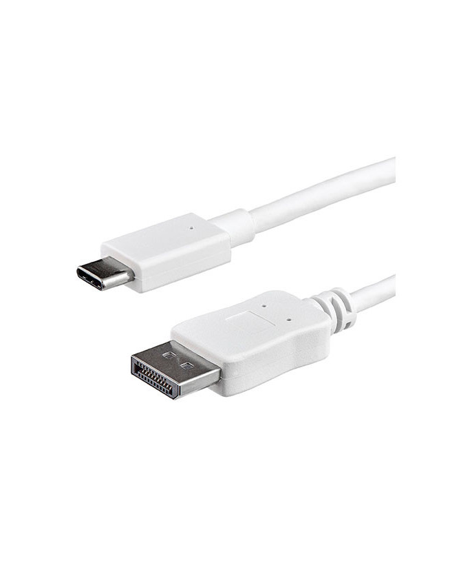 Buy StarTech 3.3 ft. USB-C to DisplayPort Cable CDP2DPMM1MW in White - 4K 60Hz