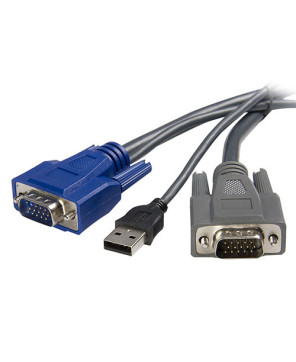 Buy StarTech 10 ft Ultra-Thin USB VGA 2-in-1 KVM Cable SVUSBVGA10