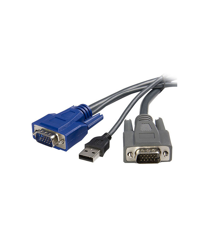 Buy StarTech 10 ft Ultra-Thin USB VGA 2-in-1 KVM Cable SVUSBVGA10