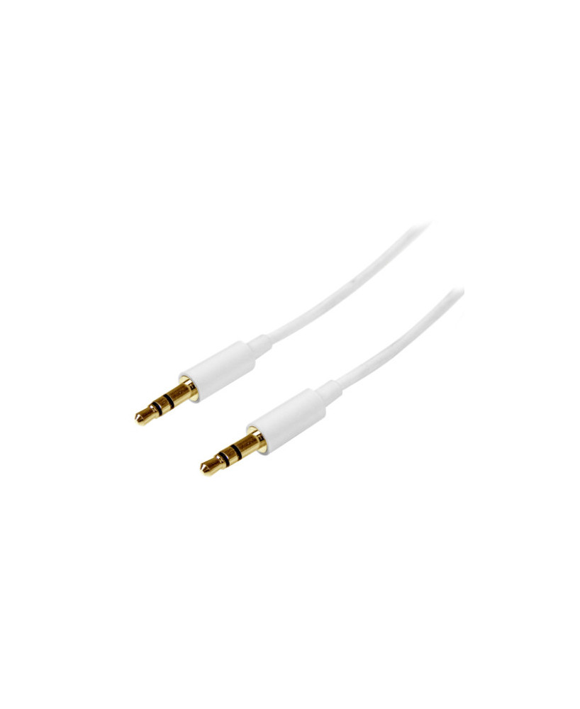 Buy StarTech 2m White Slim 3.5mm Stereo Audio Cable MU2MMMSWH