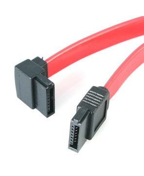 Buy StarTech 18in SATA to Left Angle SATA Serial ATA Cable SATA18LA1 - Female to Female