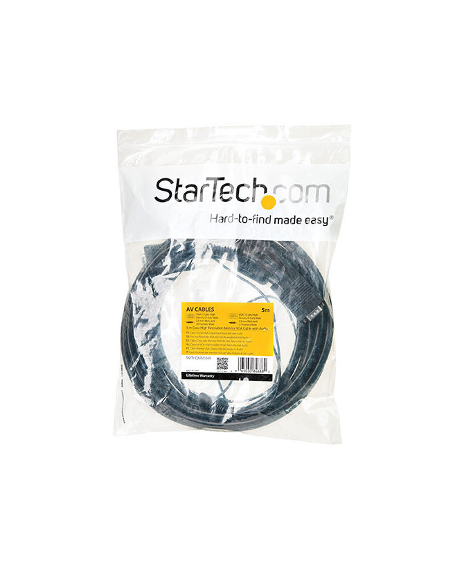 StarTech 10m Coax High Resolution Monitor VGA Video Cable MXTHQMM10MA with Audio HD15 M/M