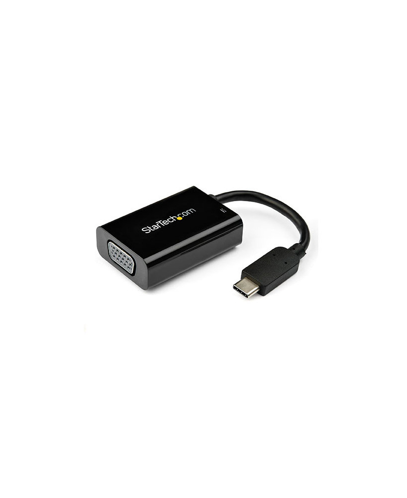 Buy StarTech USB C to VGA Adapter CDP2VGAUCP with Power Delivery - Black