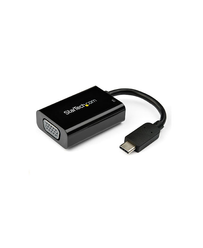 Buy StarTech USB C to VGA Adapter CDP2VGAUCP with Power Delivery - Black