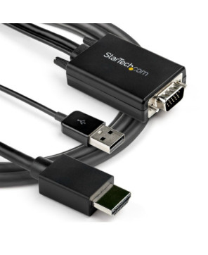 Buy Startech 2m VGA to HDMI Converter Cable with USB Audio Support & Power VGA2HDMM2M