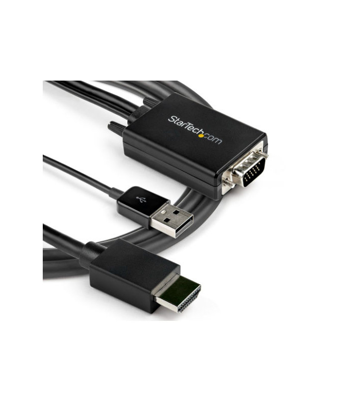 Buy Startech 2m VGA to HDMI Converter Cable with USB Audio Support & Power VGA2HDMM2M