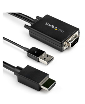 Buy StarTech 3m VGA to HDMI Adapter Cable with USB Audio Support & Power VGA2HDMM3M