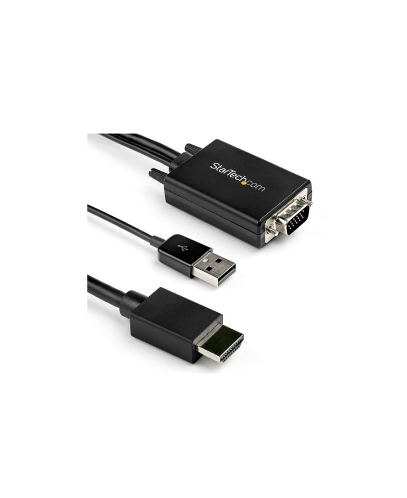 Buy StarTech 3m VGA to HDMI Adapter Cable with USB Audio Support & Power VGA2HDMM3M