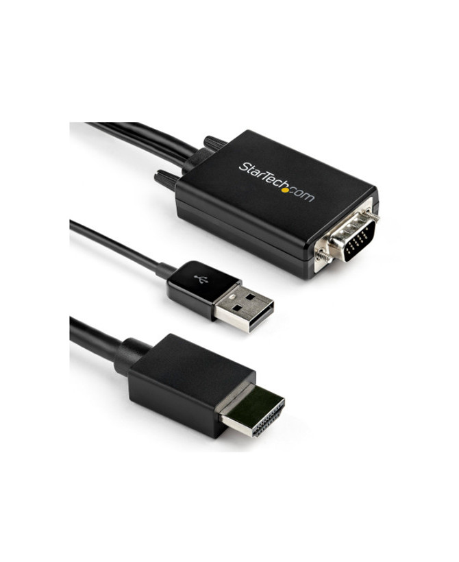 Buy StarTech 3m VGA to HDMI Adapter Cable with USB Audio Support & Power VGA2HDMM3M