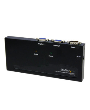 Buy Startech 2 Port High Resolution VGA Video Splitter with Built-in video Amplifier ST122PRO