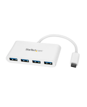 Buy Startech 4 Port USB C Hub with 4x USB-A Ports in White HB30C4ABW