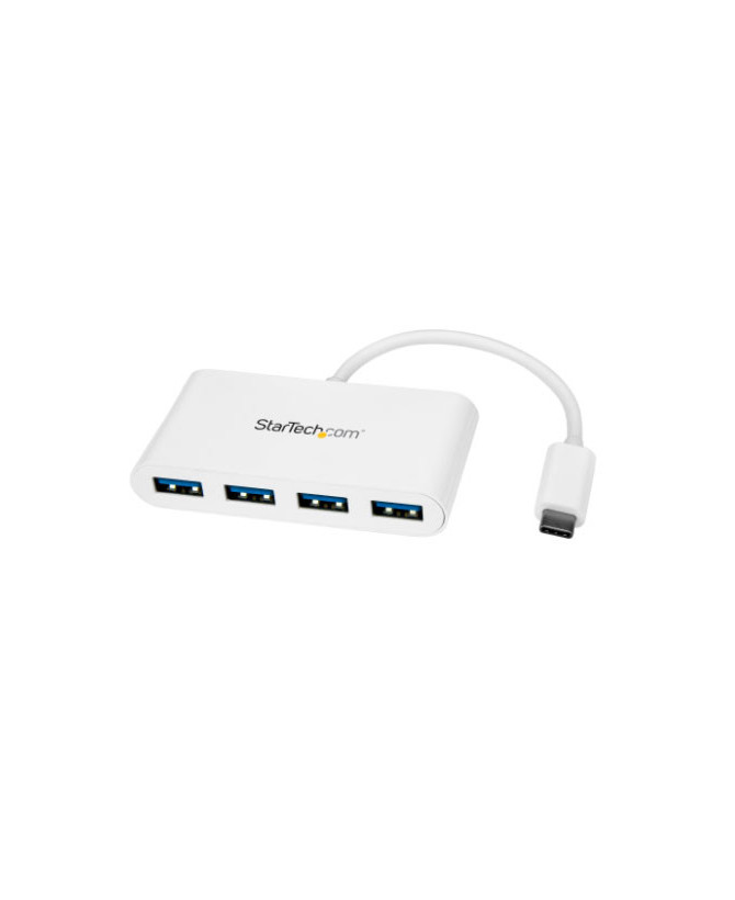 Buy Startech 4 Port USB C Hub with 4x USB-A Ports in White HB30C4ABW