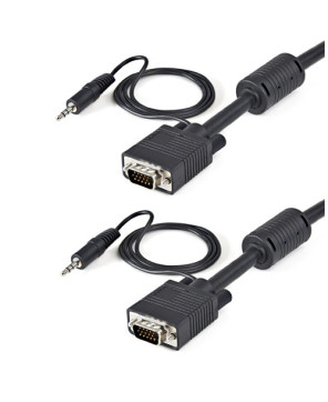 Buy StarTech 5m Coax High Resolution Monitor VGA Video Cable with Audio MXTHQMM5MA