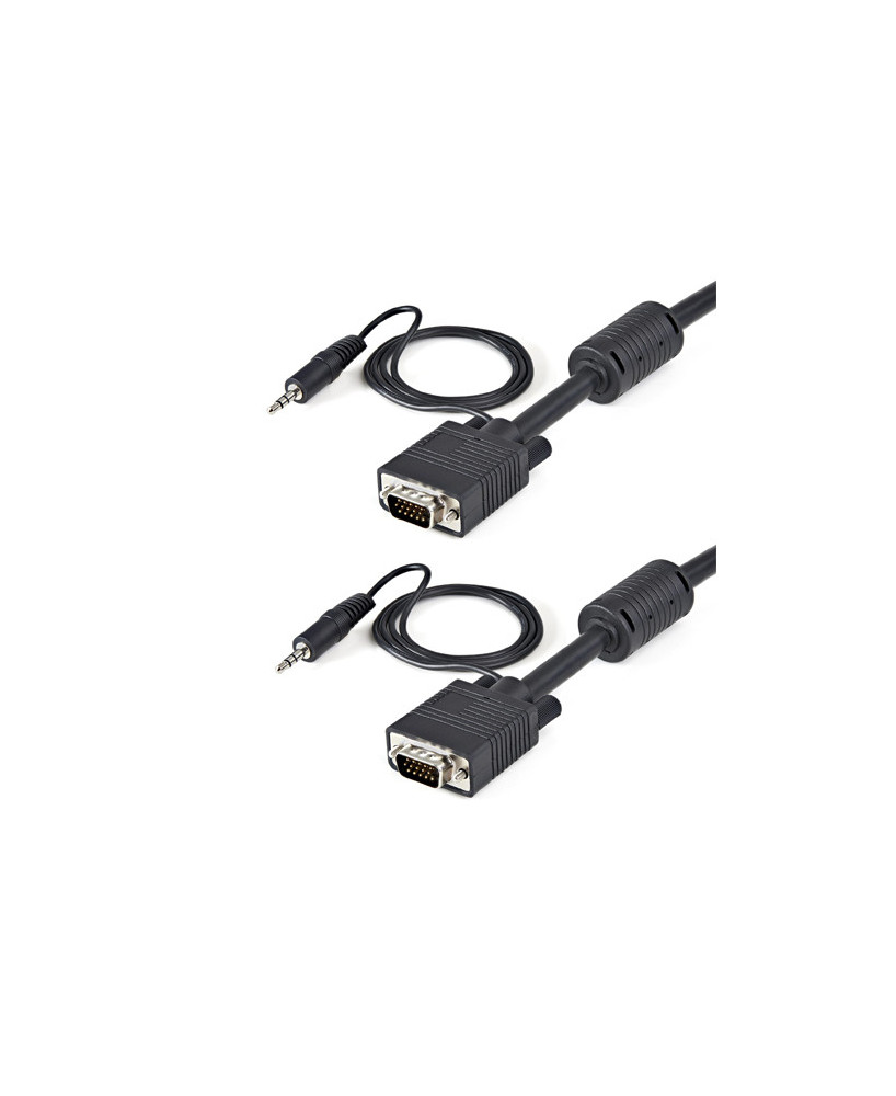 Buy StarTech 5m Coax High Resolution Monitor VGA Video Cable with Audio MXTHQMM5MA