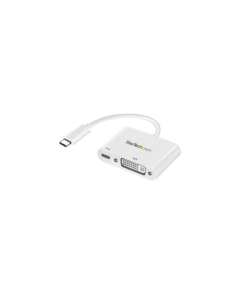 Buy StarTech USB C to DVI Adapter CDP2DVIUCPW with Power Delivery