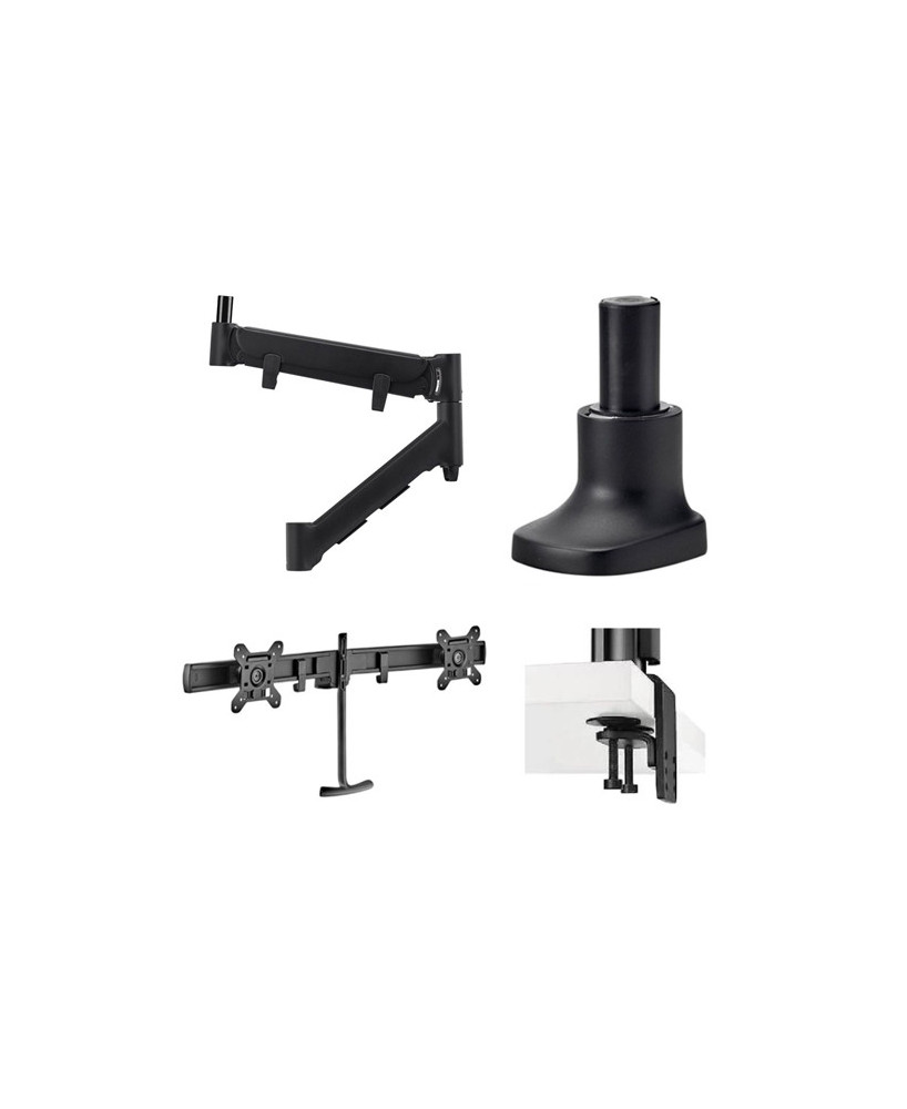 Buy Bundle Atdec 597mm Heavy Duty Dynamic Arm in Black AWM-AHX-B with Monitor Arm Base in Black, Dual Monitor Rail Accessory in Black and Heavy Duty Desk Fixing in Black AWMS-RHXB-H-B (5048191)