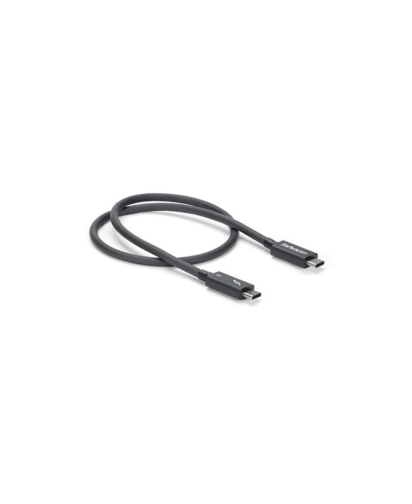 Buy Startech 0.5m 40Gbps Thunderbolt 3 Cable in Black TBLT34MM50CM