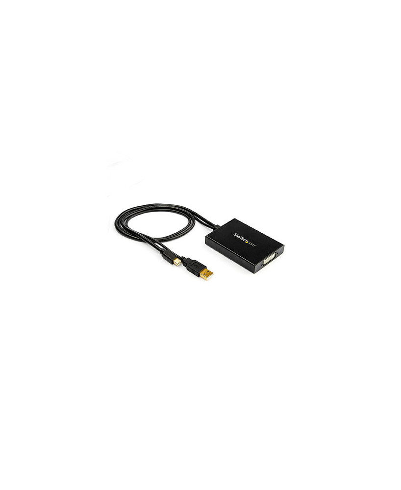 Buy StarTech Black Mini DisplayPort to Dual-Link DVI Adapter MDP2DVID2 - USB Powered