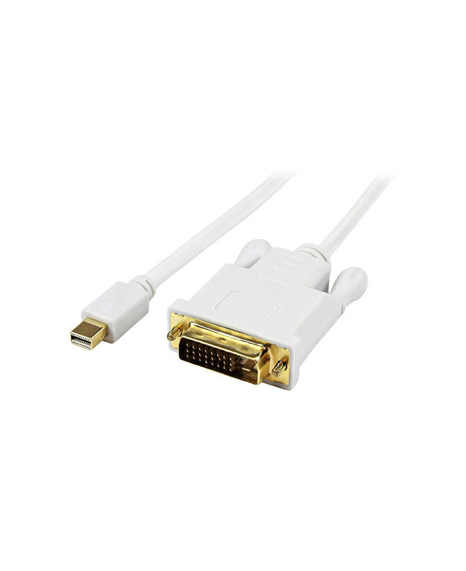 Buy StarTech 3ft. White Mini DisplayPort to DVI Active Adapter Converter Cable MDP2DVIMM3WS - mDP to DVI 1920x1200