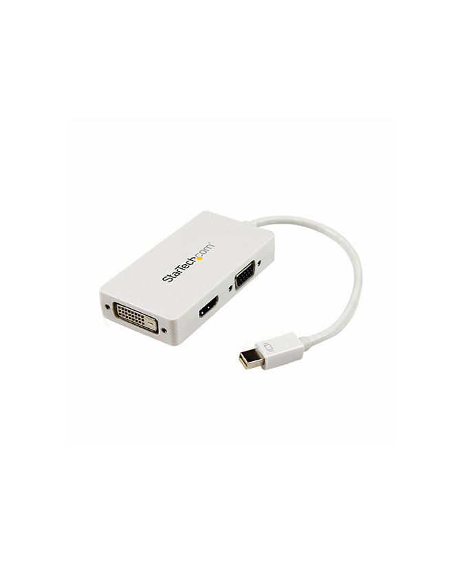 Buy StarTech 3-in-1 Mini DisplayPort to VGA DVI or HDMI Converter MDP2VGDVHDW in White