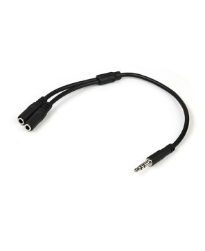 Buy StarTech Slim Stereo Splitter Cable MUY1MFFS - 3.5mm Male to 2x 3.5mm Female