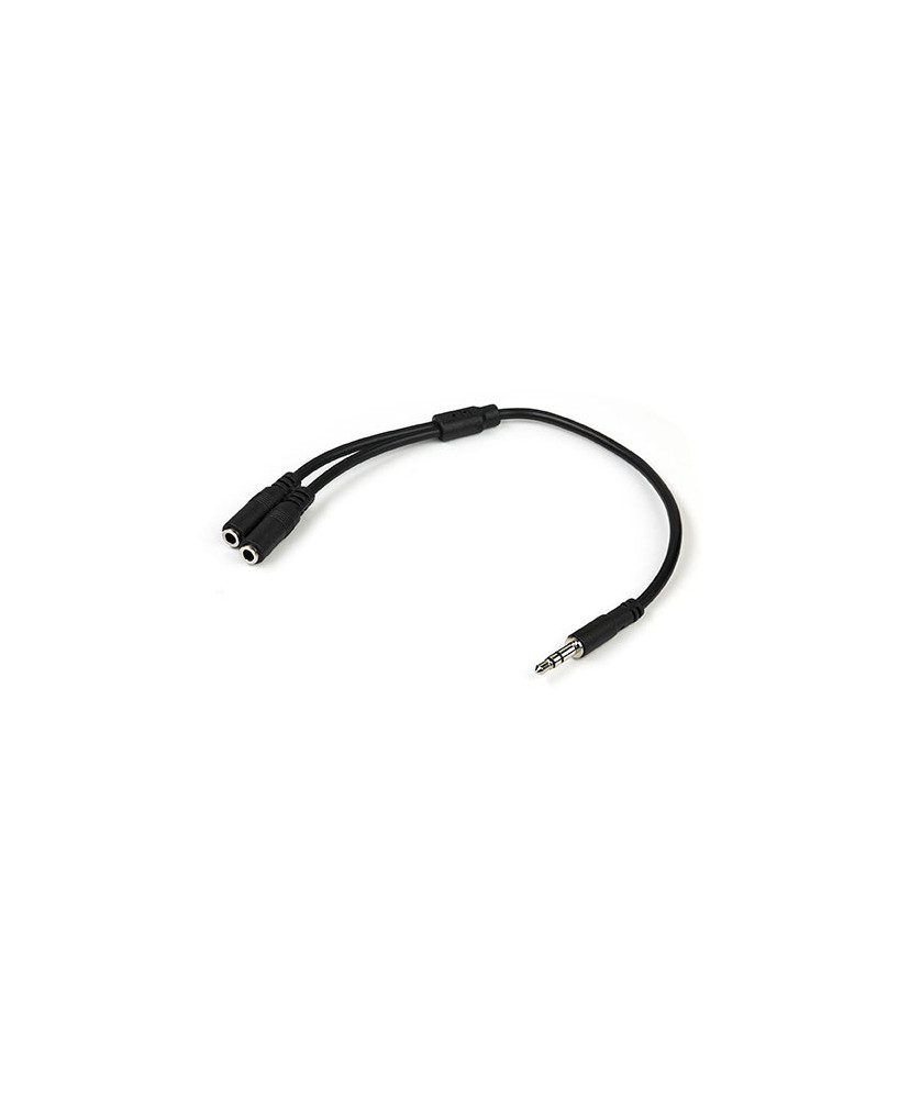 Buy StarTech Slim Stereo Splitter Cable MUY1MFFS - 3.5mm Male to 2x 3.5mm Female